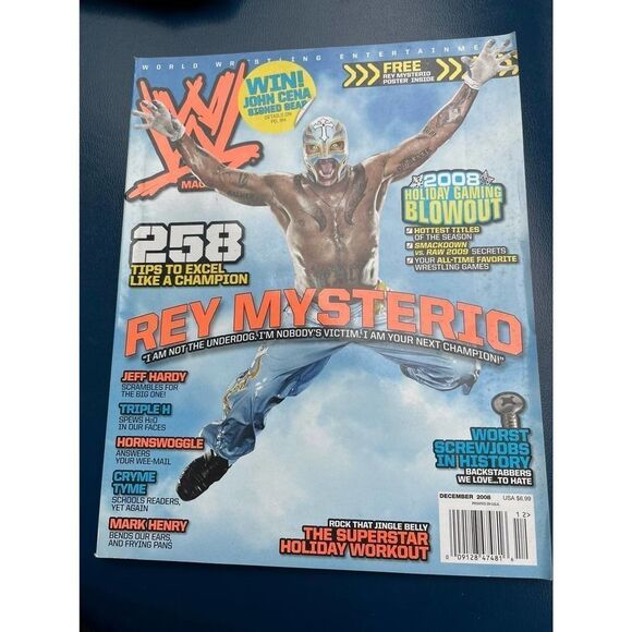WWE Magazine December 2008 Rey Mysterio - Picture 1 of 2